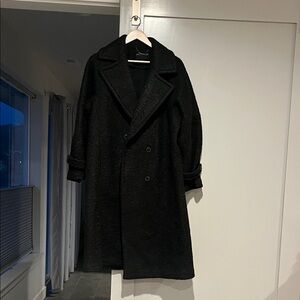 Bernardo Black Fuzzy Overcoat